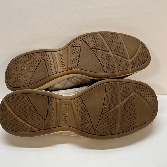 Sperry Top-Sider Boat Shoe Women's 7.5 M Angelfish Brown Leather Plaid STS90332 - Picture 7 of 7